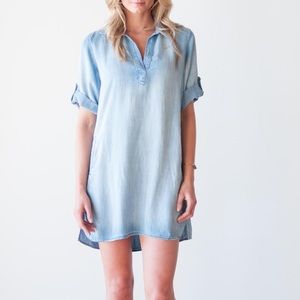 BELLA DAHL CHAMBRAY DRESS